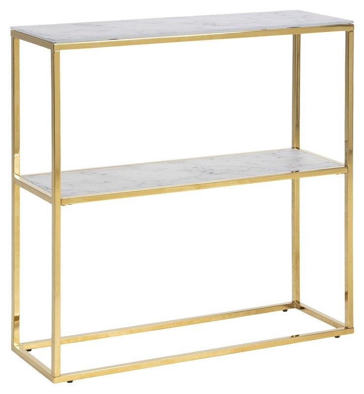 Filippa Konsolbord, Glas m. marmor print - Unoliving.com