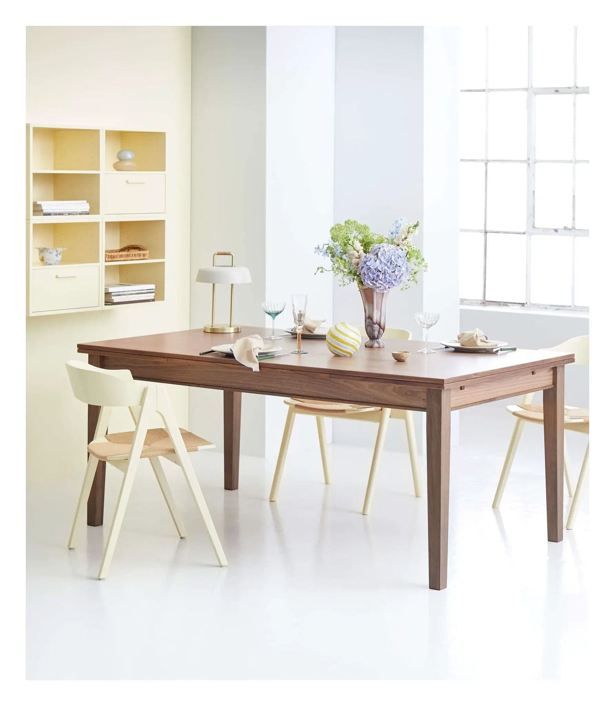 Findahl, Mette Spisebordsstol, bøg/lys gul - Natur flet - Unoliving.com