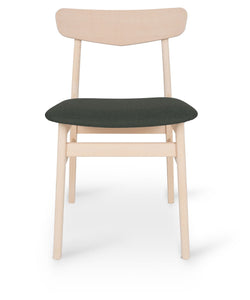 Findahl Mosbøl Spisebordsstol, Bøg/Mørkegrå - Unoliving.com
