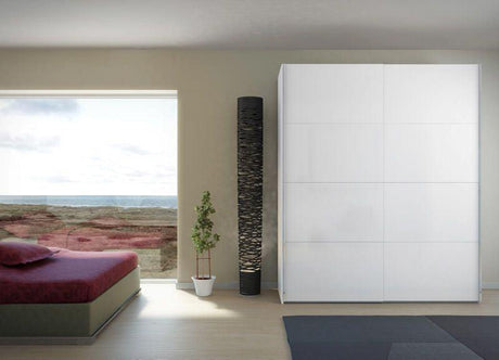 Firenze Garderobeskab - Hvid højglans - Unoliving.com