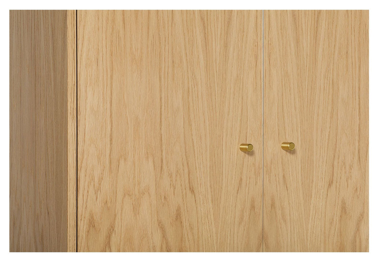 Flora Garderobe, Natur eg, 80x55x190 - Unoliving.com