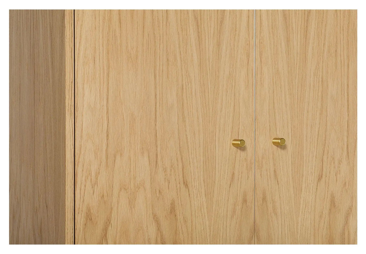 Flora Garderobe, Natur eg, 80x55x190 - Unoliving.com