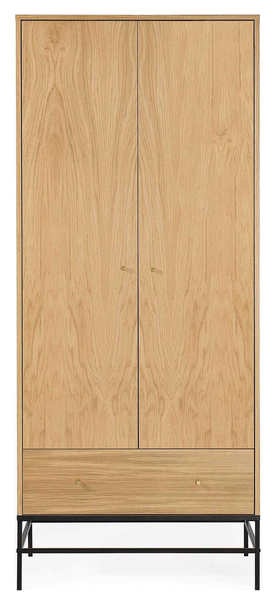 Flora Garderobe, Natur eg, 80x55x190 - Unoliving.com