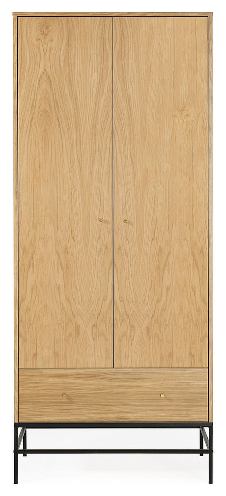 Flora Garderobe, Natur eg, 80x55x190 - Unoliving.com