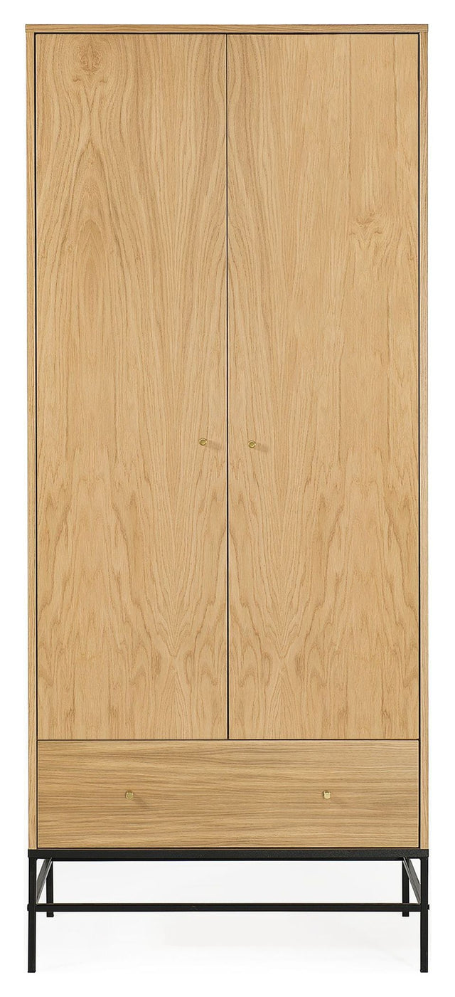 Flora Garderobe, Natur eg, 80x55x190 - Unoliving.com