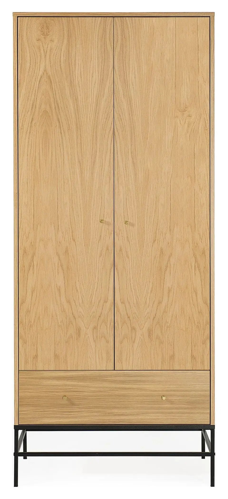 Flora Garderobe, Natur eg, 80x55x190 - Unoliving.com