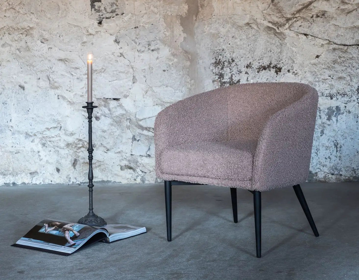 Fluffy Loungestol, Lysebrun Teddy