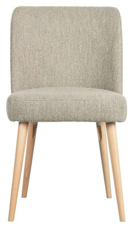 Force Spisebordsstol - Beige Bouclé - Unoliving.com
