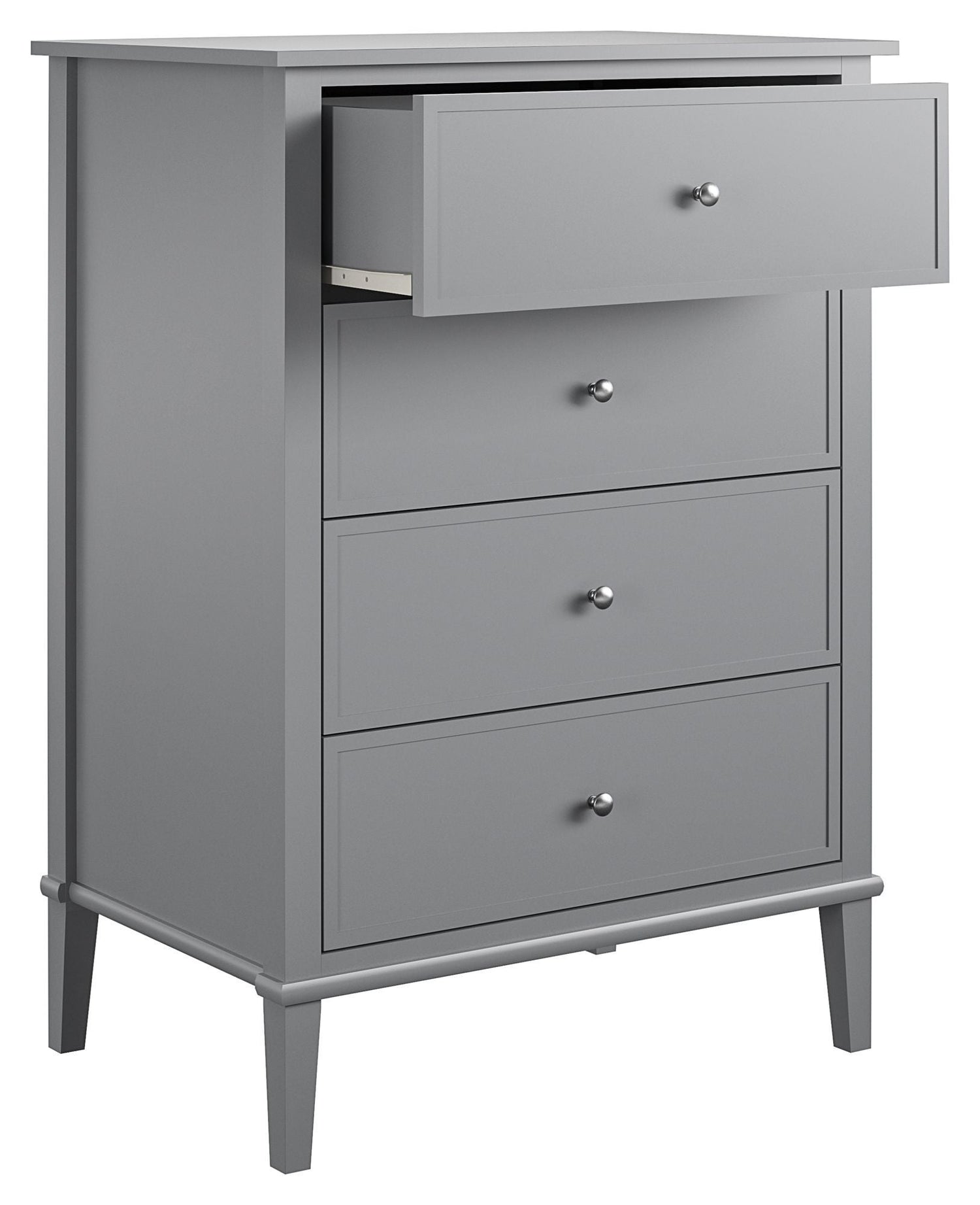 Franklin Kommode med 4 skuffer, Grå - Unoliving.com