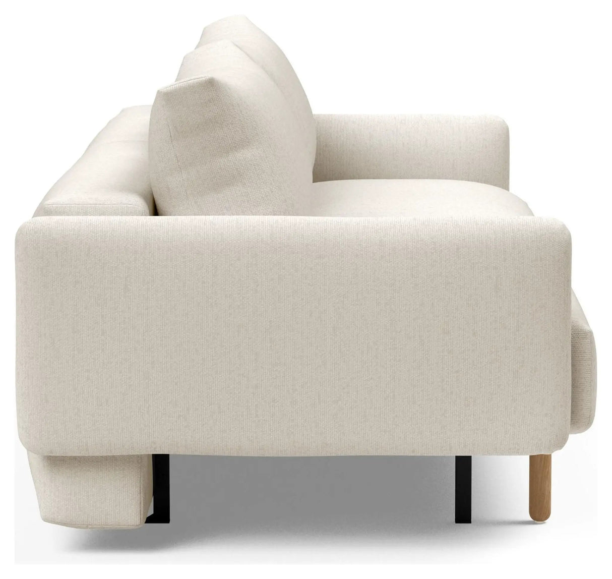 Frode Stem Sovesofa m. armelæn, Off White Bouclé - Unoliving.com