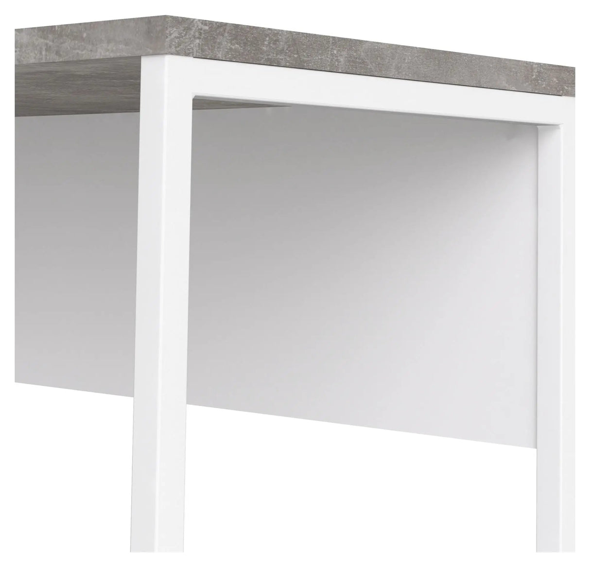 Function Plus Skrivebord, Hvid Oxid Beton