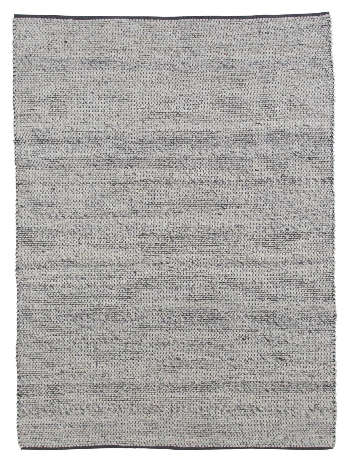 Ganga uldmix tæppe, 201x303, Sølvgrå - Unoliving.com