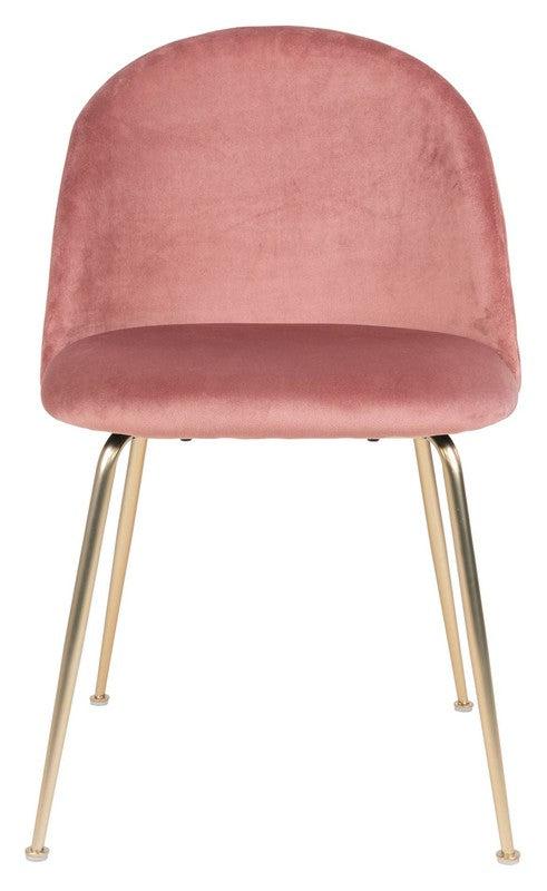 Geneve Spisebordsstol, Rosa velour - Unoliving.com