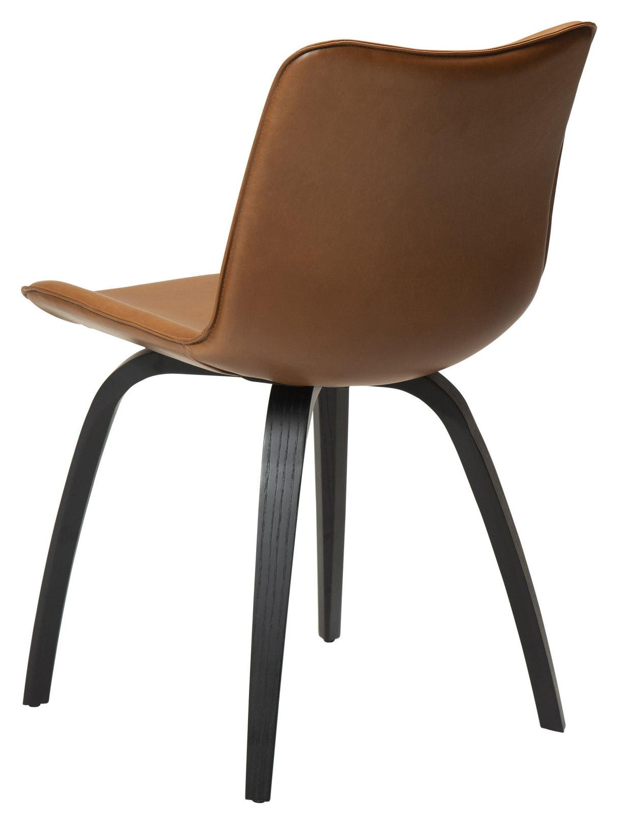 Glee Spisebordsstol, vintage lysebrun kunstlæder