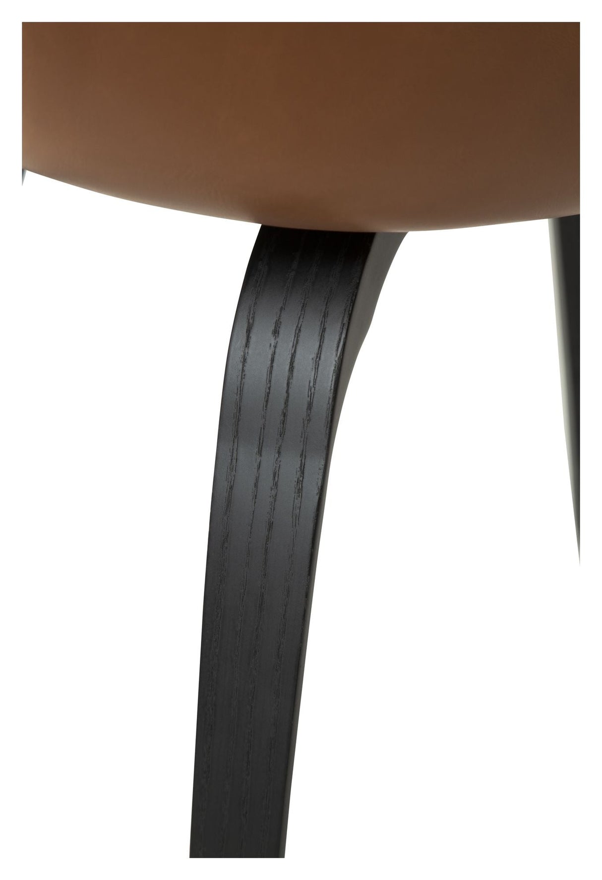 Glee Spisebordsstol, vintage lysebrun kunstlæder