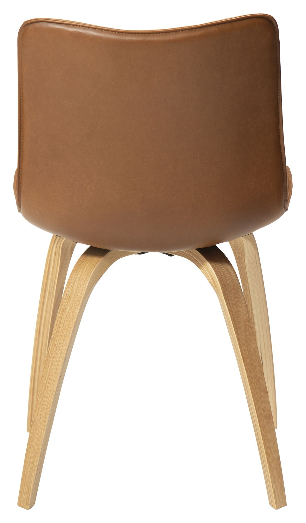 Glee Spisebordsstol, vintage lysebrun kunstlæder/eg