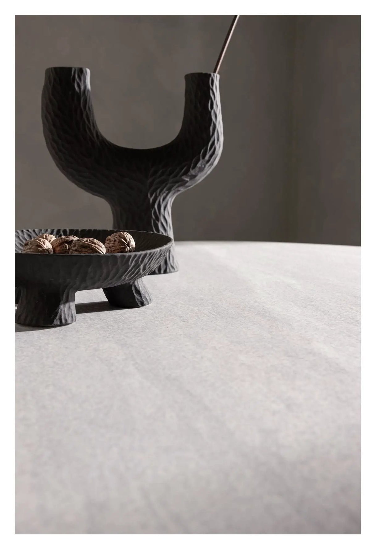 Grönvik Spisebord, 180x75, Mocca, Offwhite beton-look
