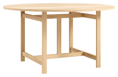 H-frame Spisebord, Ø140, Eg - Unoliving.com