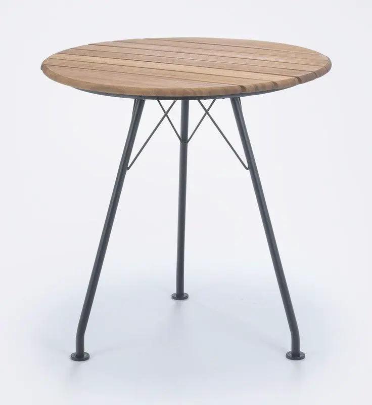 HOUE, CIRCUM Cafébord Ø74, Bambus/Stål - Unoliving.com