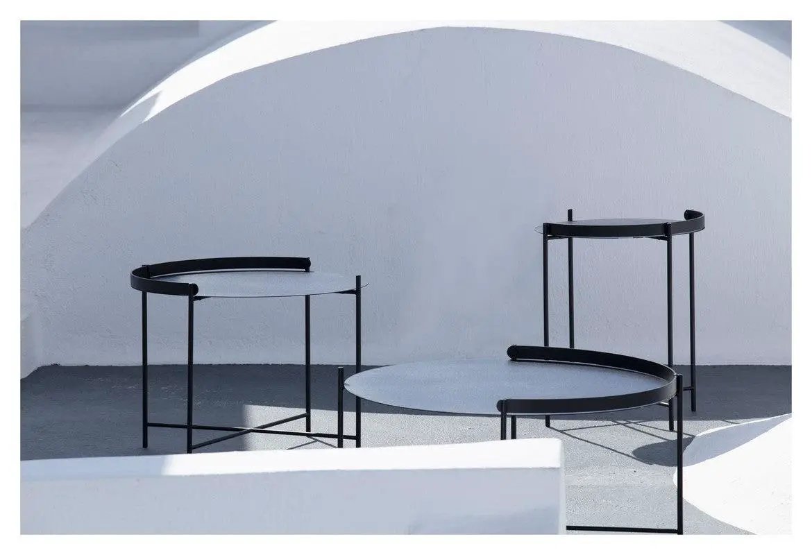 HOUE, EDGE Bakkebord, Sort, Ø76 - Unoliving.com
