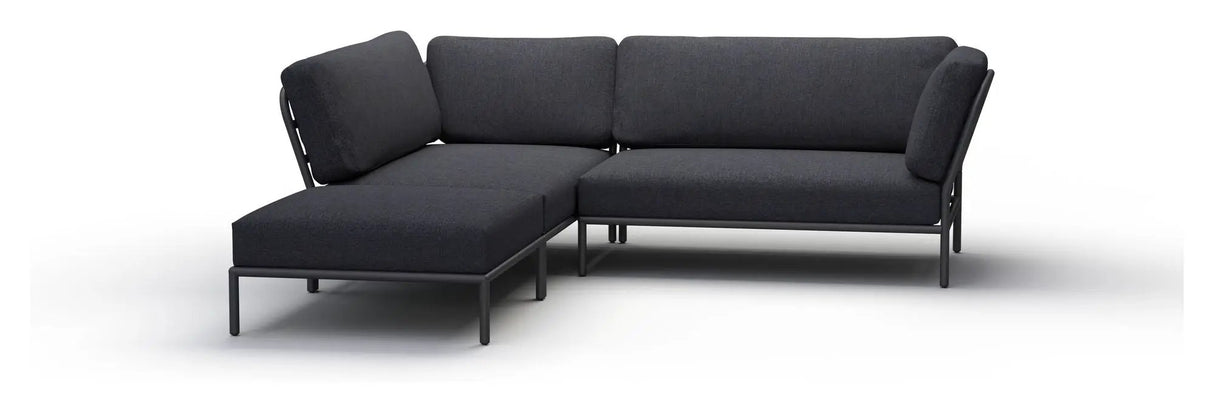 HOUE, LEVEL Loungesofa, højre, Sooty Grey Sunbrella - Unoliving.com
