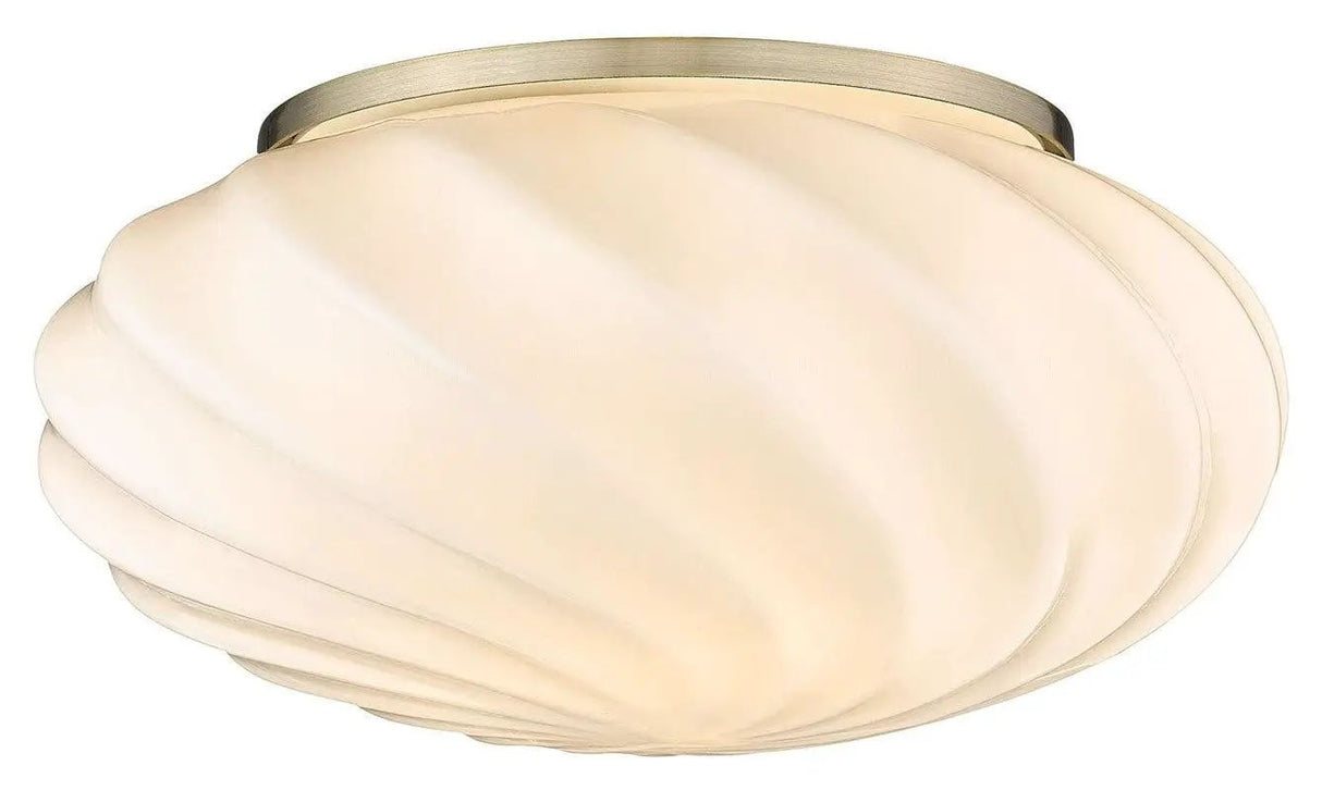 Halo Design TWIST Loftlampe, Opal, Antik messing
