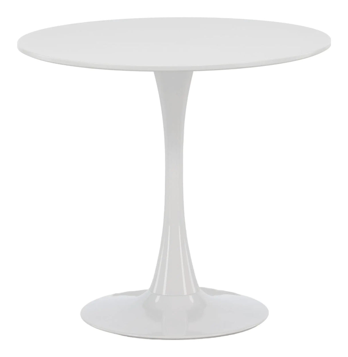 Hamden Spisebord, MDF, Hvid, Ø80 - Unoliving.com