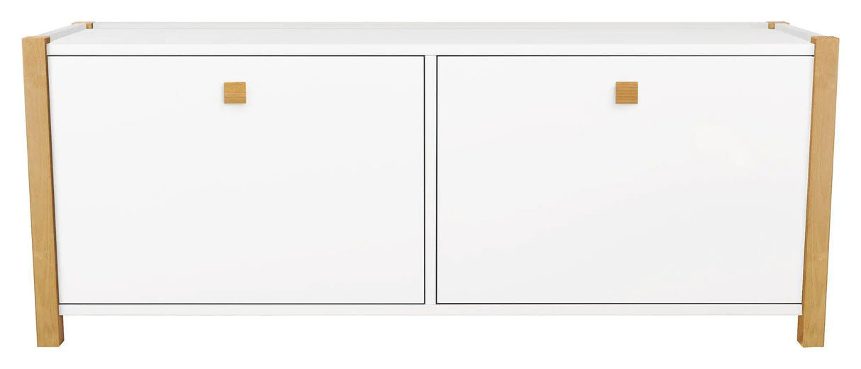 Hannover Skobænk, Hvid/Eg - Unoliving.com