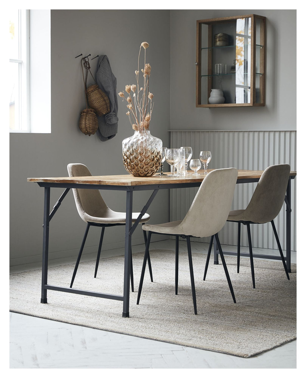Hempi Tæppe 250x250 - Lysegrå - Unoliving.com