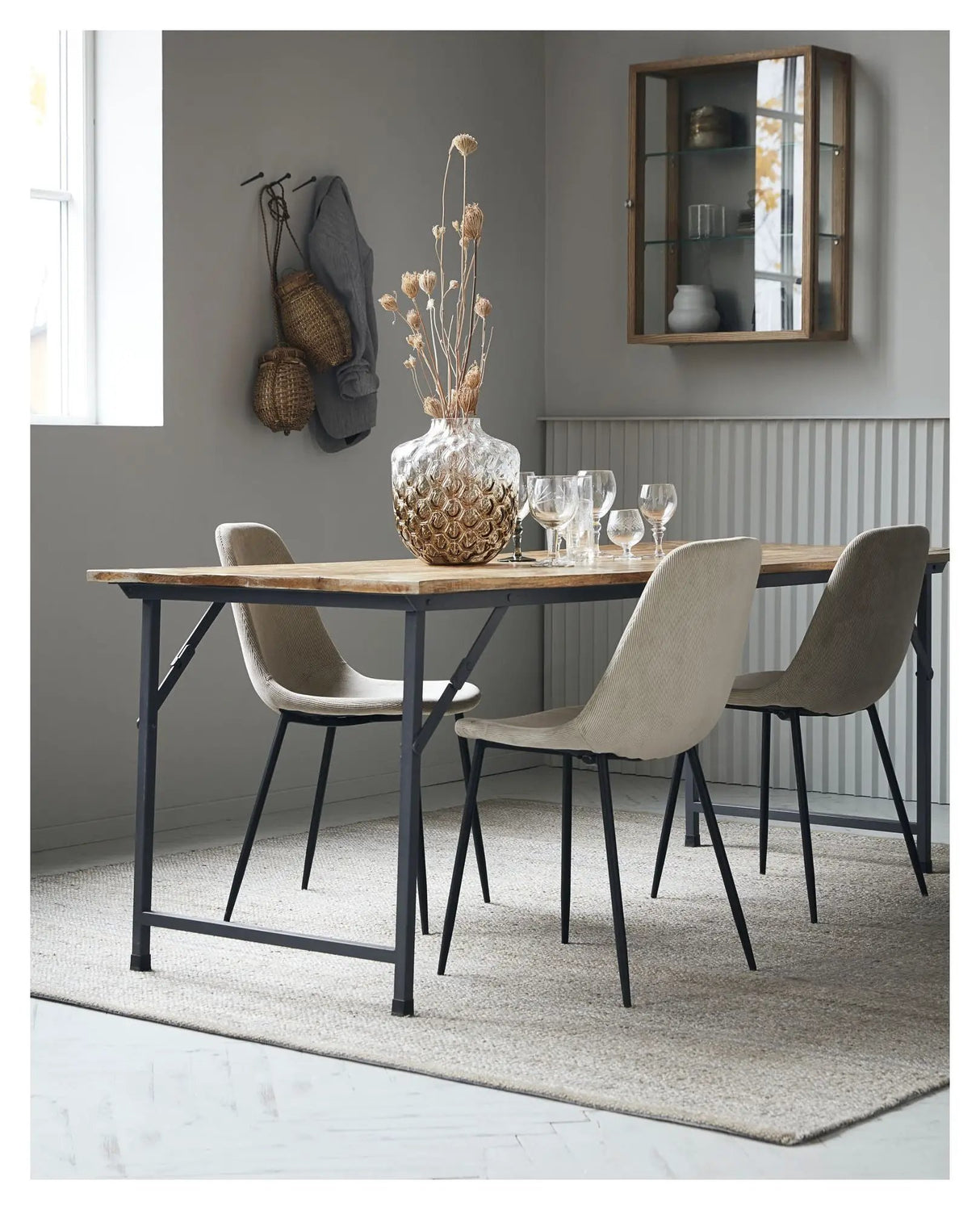 Hempi Tæppe 250x250 - Lysegrå - Unoliving.com