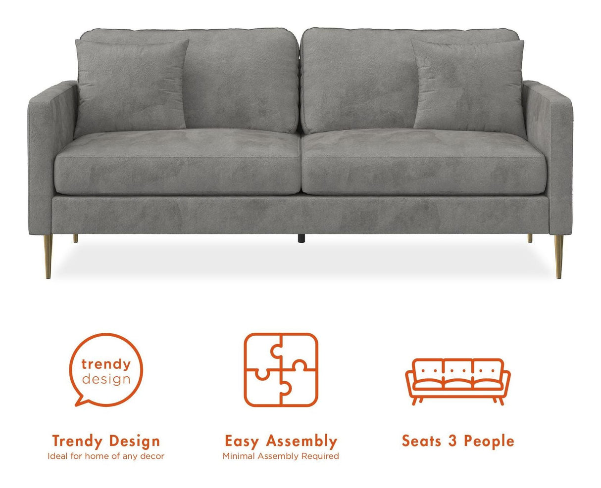 Highland Sofa m. puder, Grå - Unoliving.com