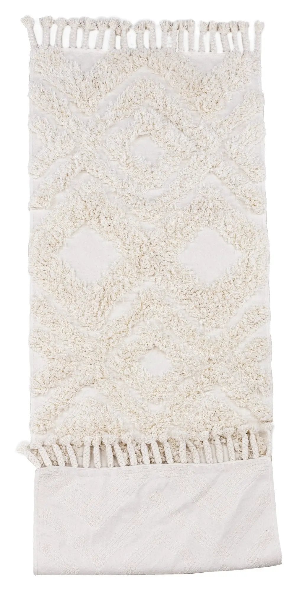 Hilma Bomuld Løber, 200x70 - Hvid - Unoliving.com
