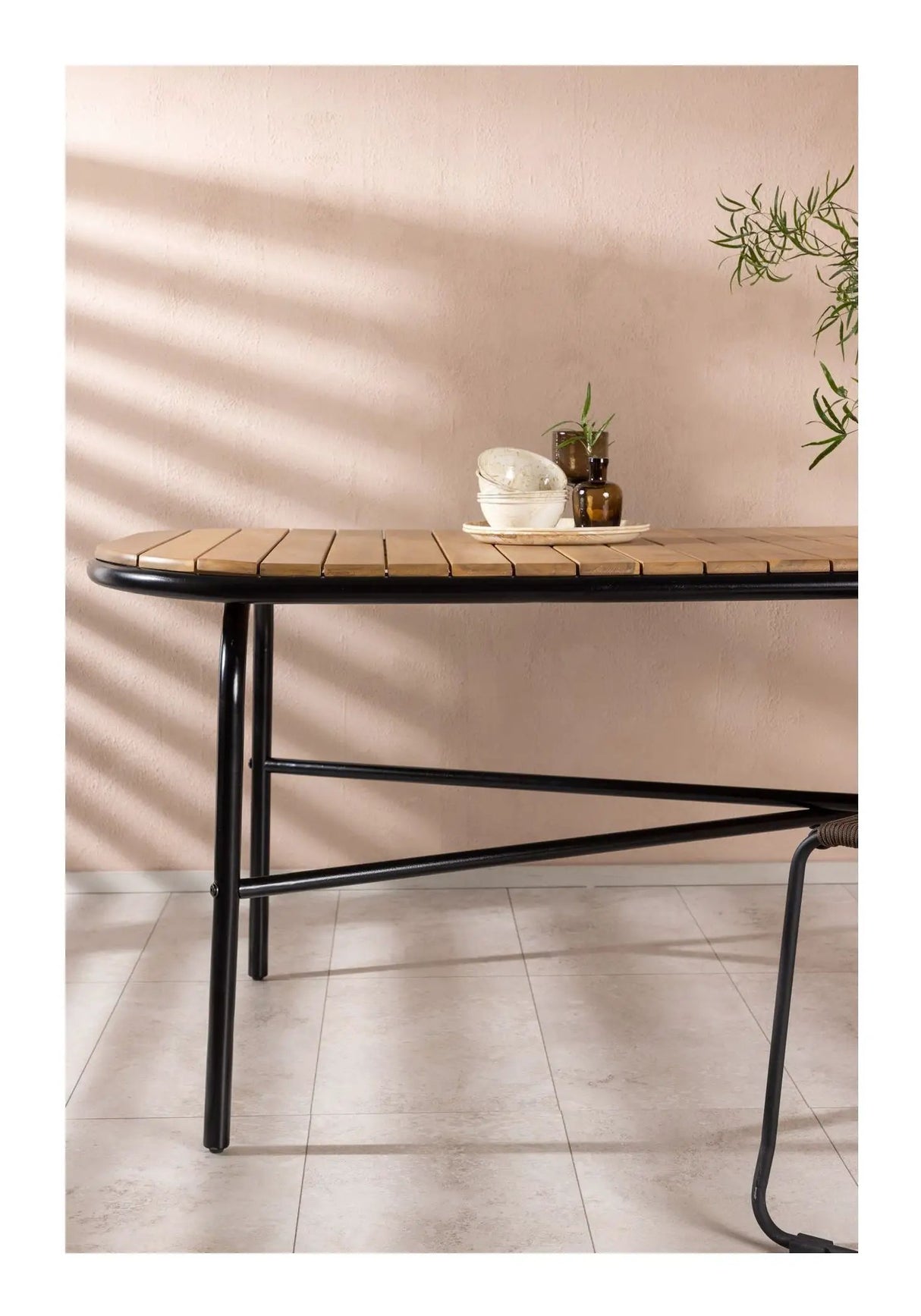 Holmbeck Spisebord, Acacia, Natur, 200x90