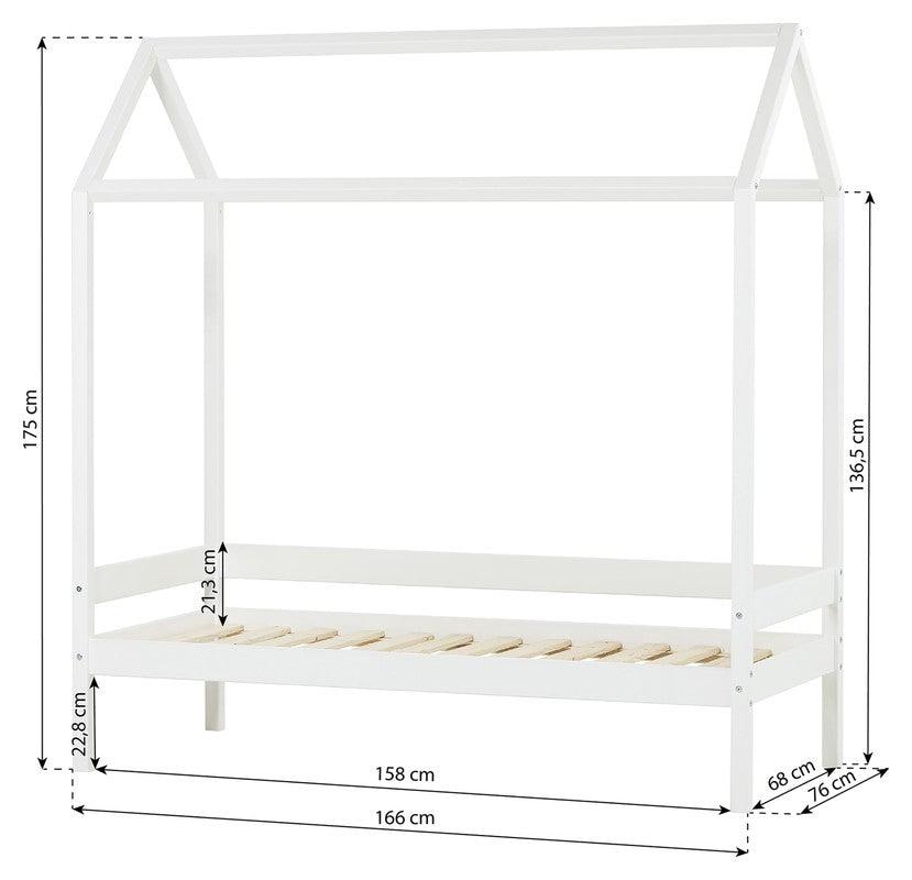 Hoppekids ECO Comfort Husseng 160x70 - Hvid - Unoliving.com