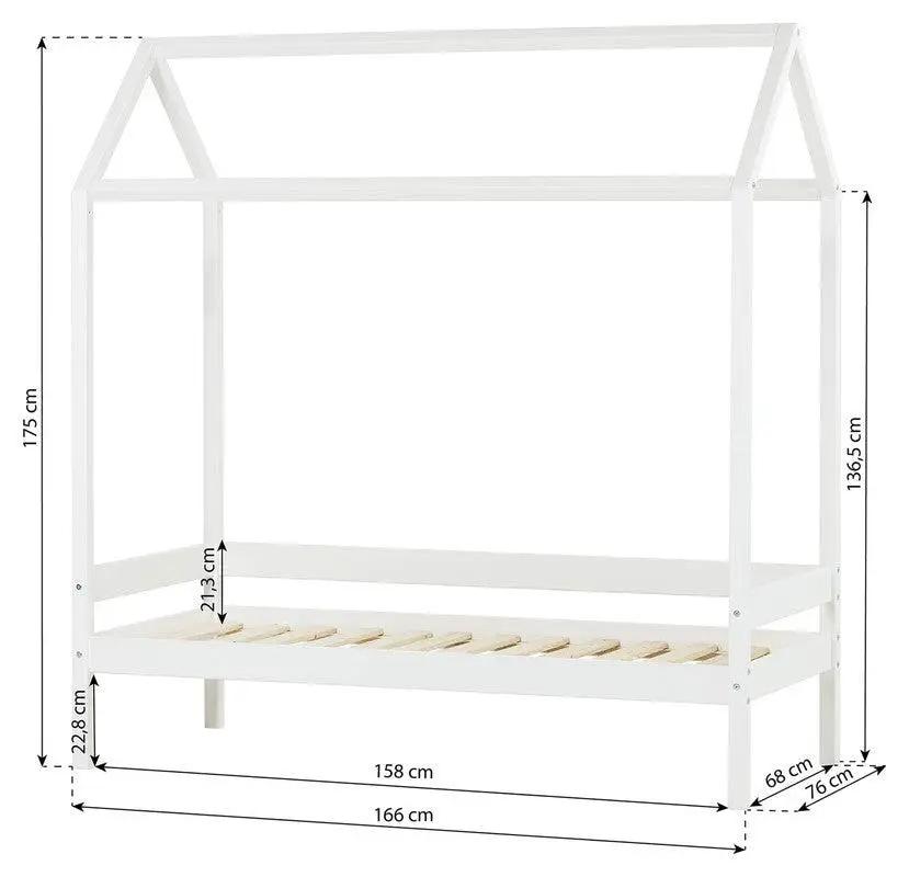 Hoppekids ECO Comfort Husseng 160x70 - Hvid - Unoliving.com