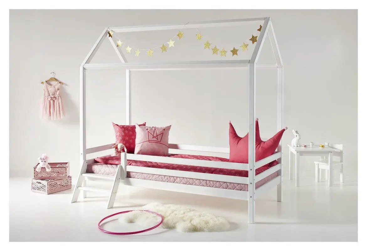 Hoppekids ECO Dream Husseng med trappe 90x200 - Hvid - Unoliving.com