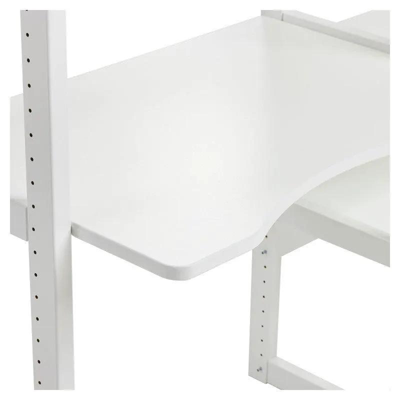 Hoppekids Storey Reol - 2 sektioner m/4 hylder, skriveplade og seng - Unoliving.com