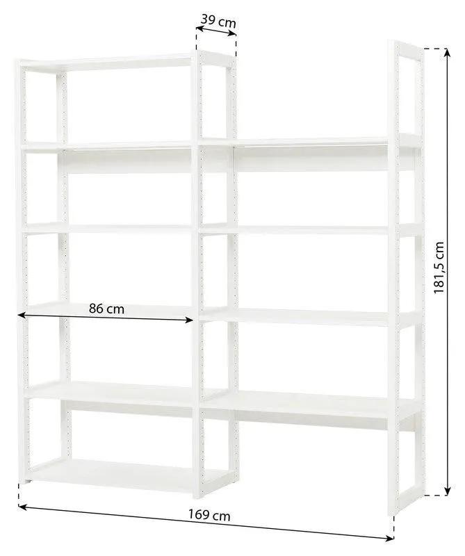 Hoppekids Storey Reol - 2 sektioner m. 8 hylder - Unoliving.com