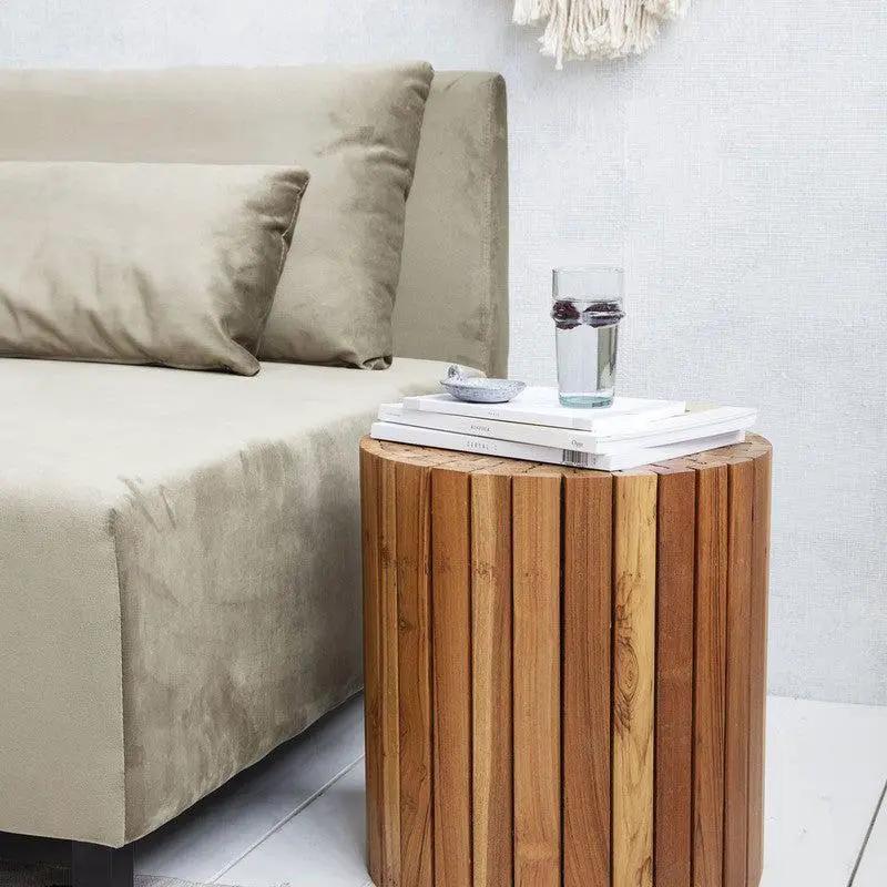 House Doctor Teaky Sidebord Ø38 Natur