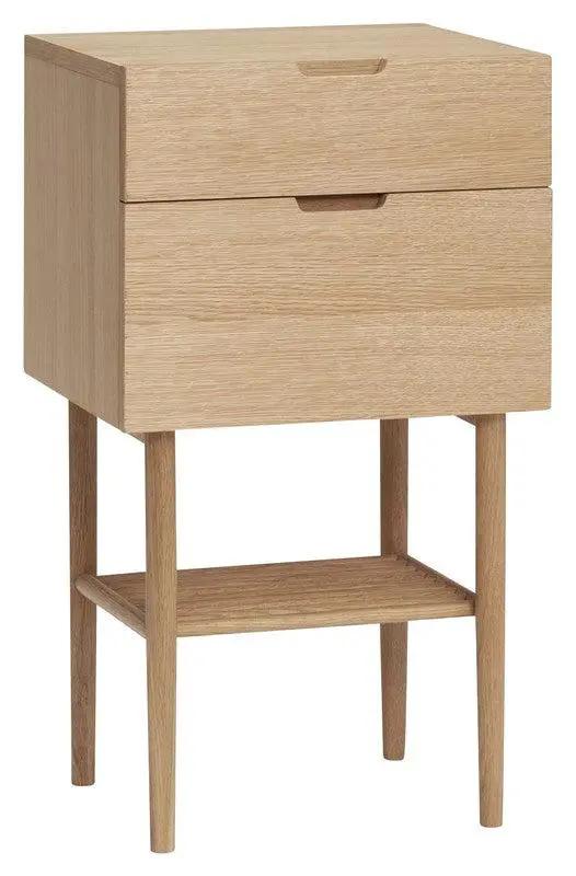 Hübsch Acorn Sengebord med skuffer, Eg - Botrendy