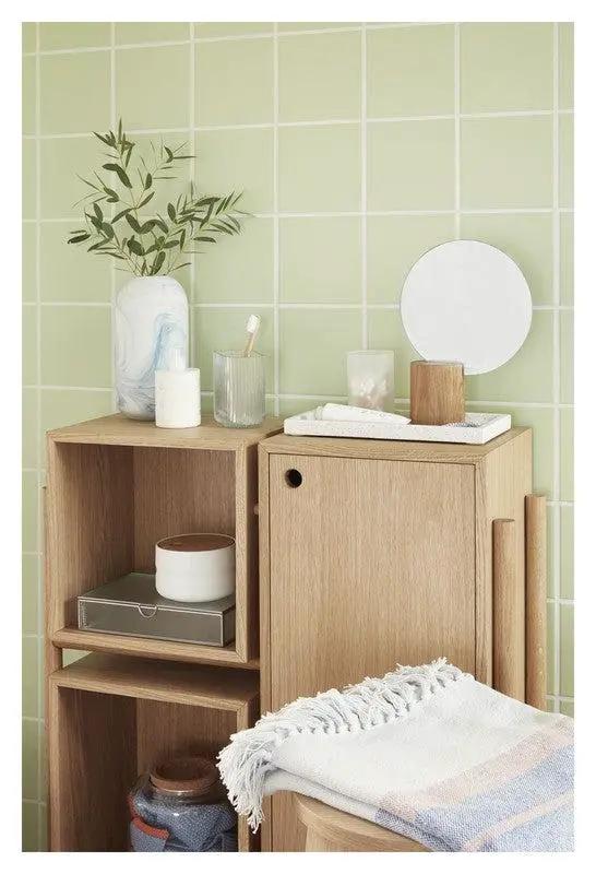 Hübsch Cube Reol m/3 Rum, Eg - Unoliving.com