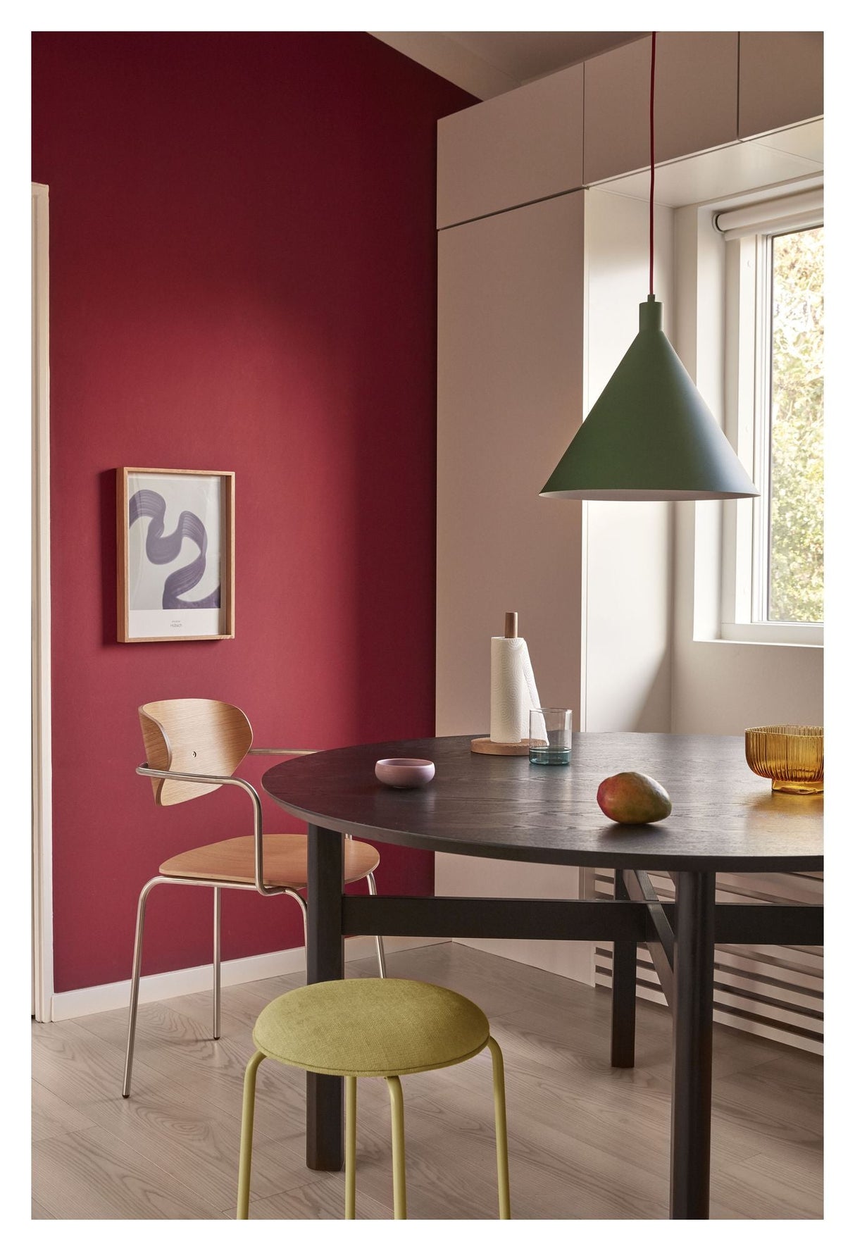 Hübsch Fjord Spisebord, sort træ - Unoliving.com