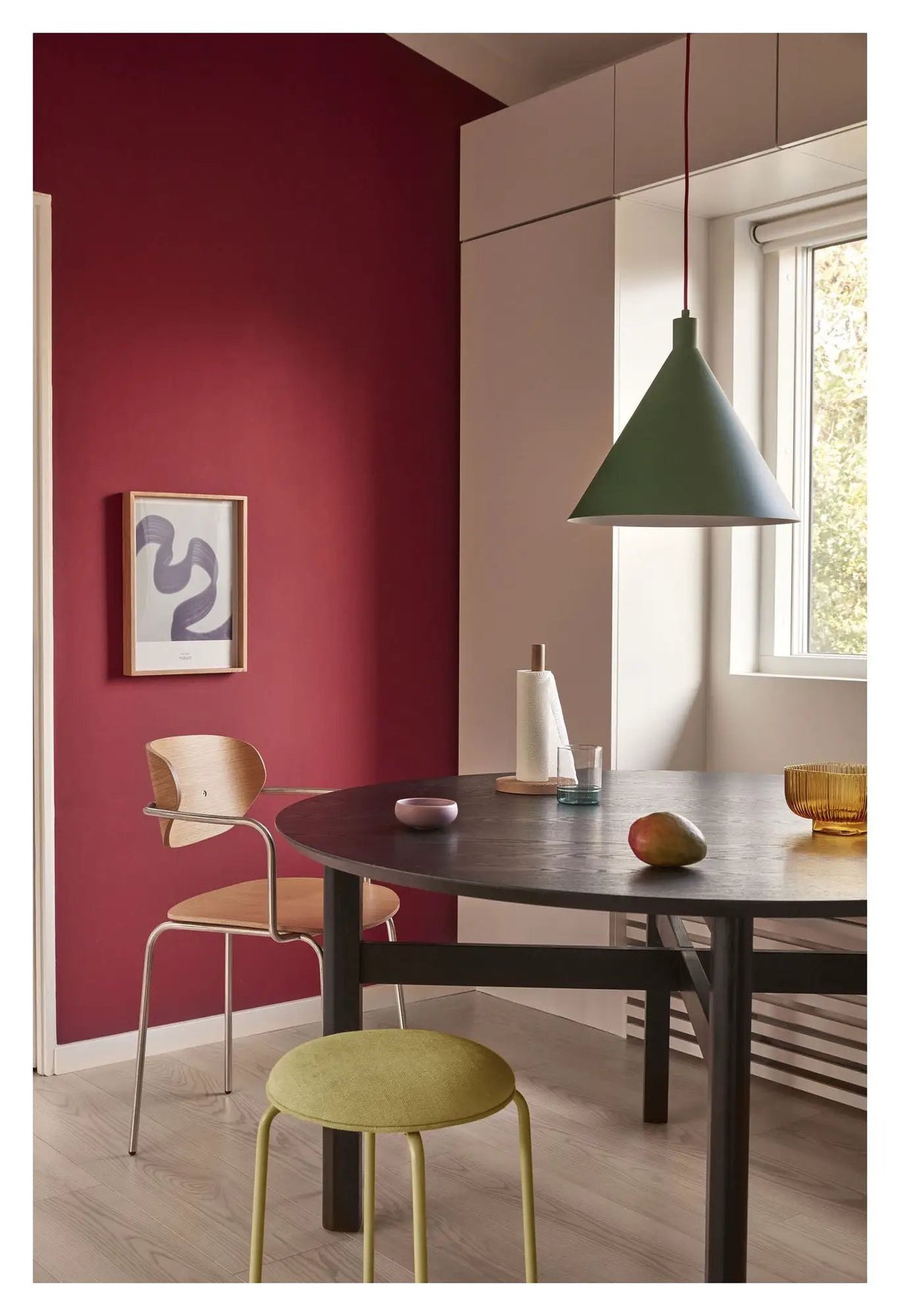 Hübsch Fjord Spisebord, sort træ - Unoliving.com