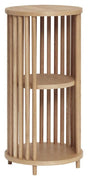 Hübsch Folk Sidebord m/Hylder, Eg, Ø35 - Unoliving.com