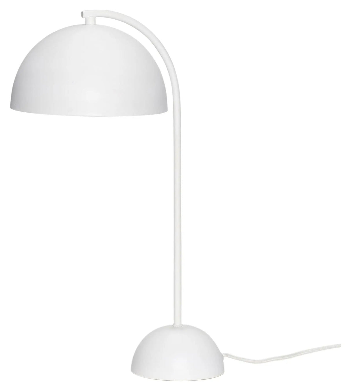 Hübsch Form Bordlampe, metal, hvid