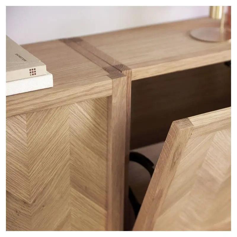 Hübsch Herringbone Skoskab, Egefinér
