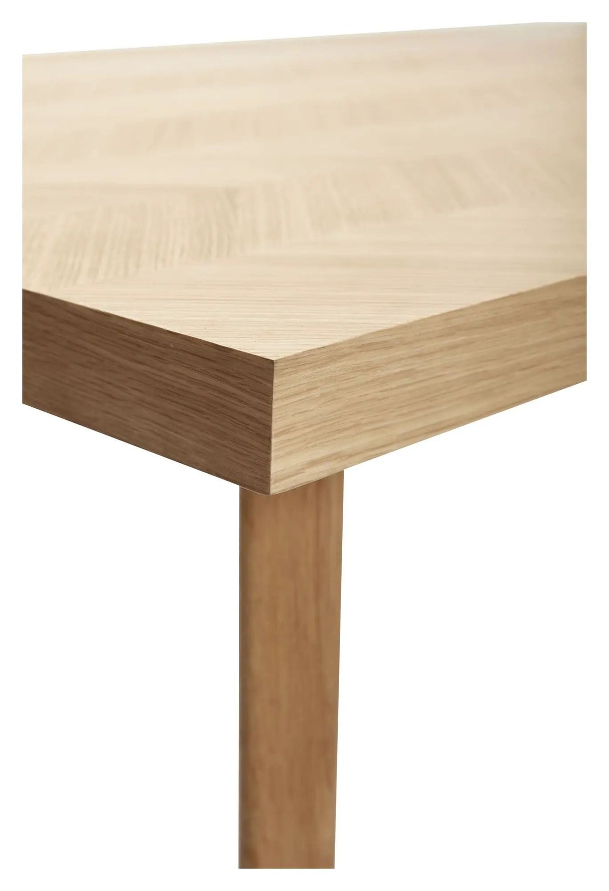 Hübsch Herringbone Spisebord, egetræ, sildeben - Unoliving.com