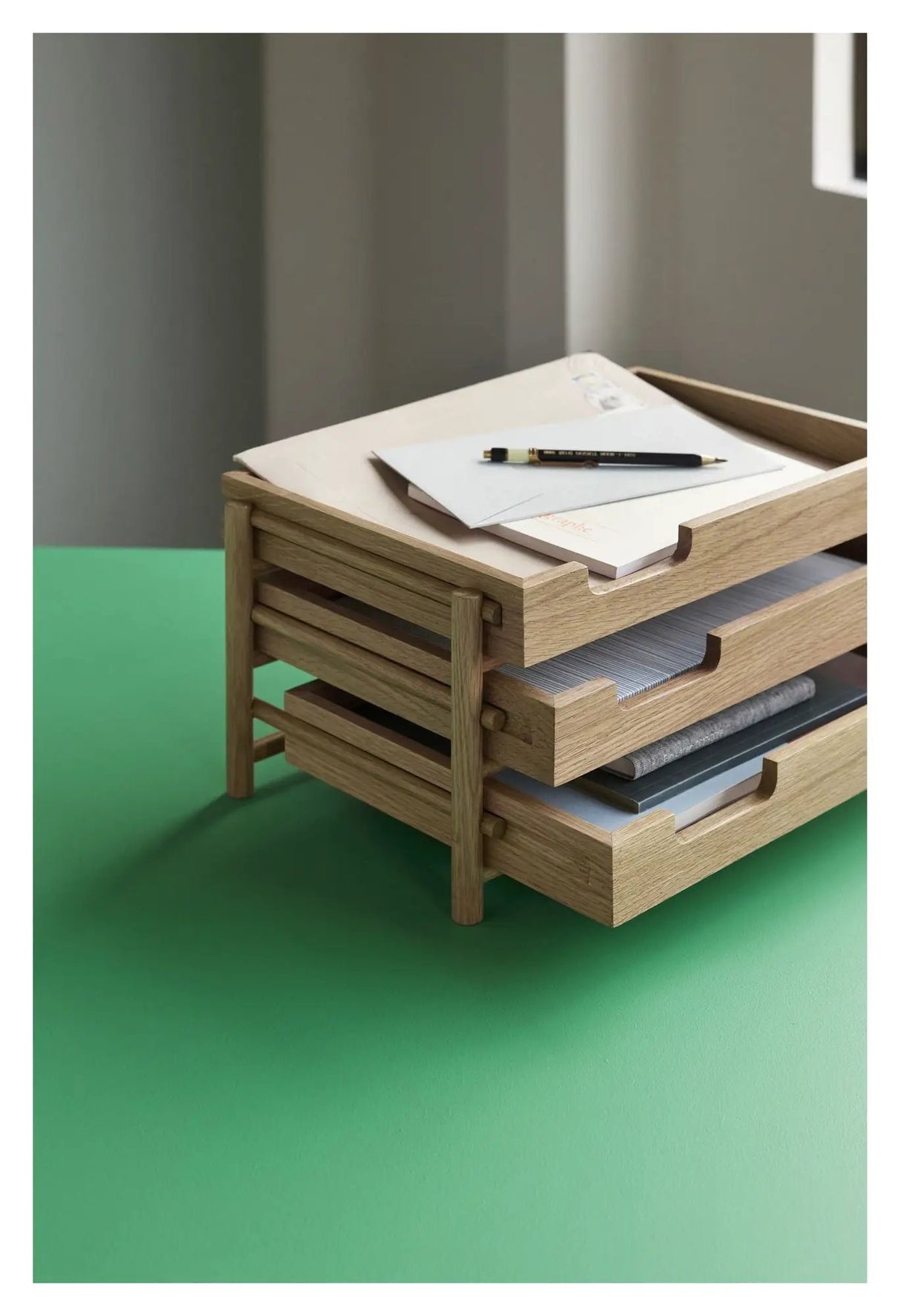 Hübsch Note Brevbakke, egetræ, natur - Unoliving.com