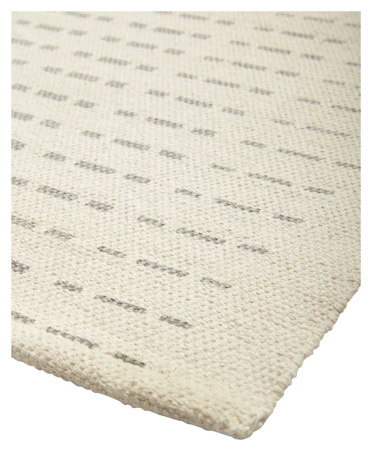 Hübsch Pin Tæppe, off white/grå