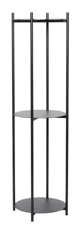 Hübsch Reol m. 3 hylder Ø44 - Sort metal